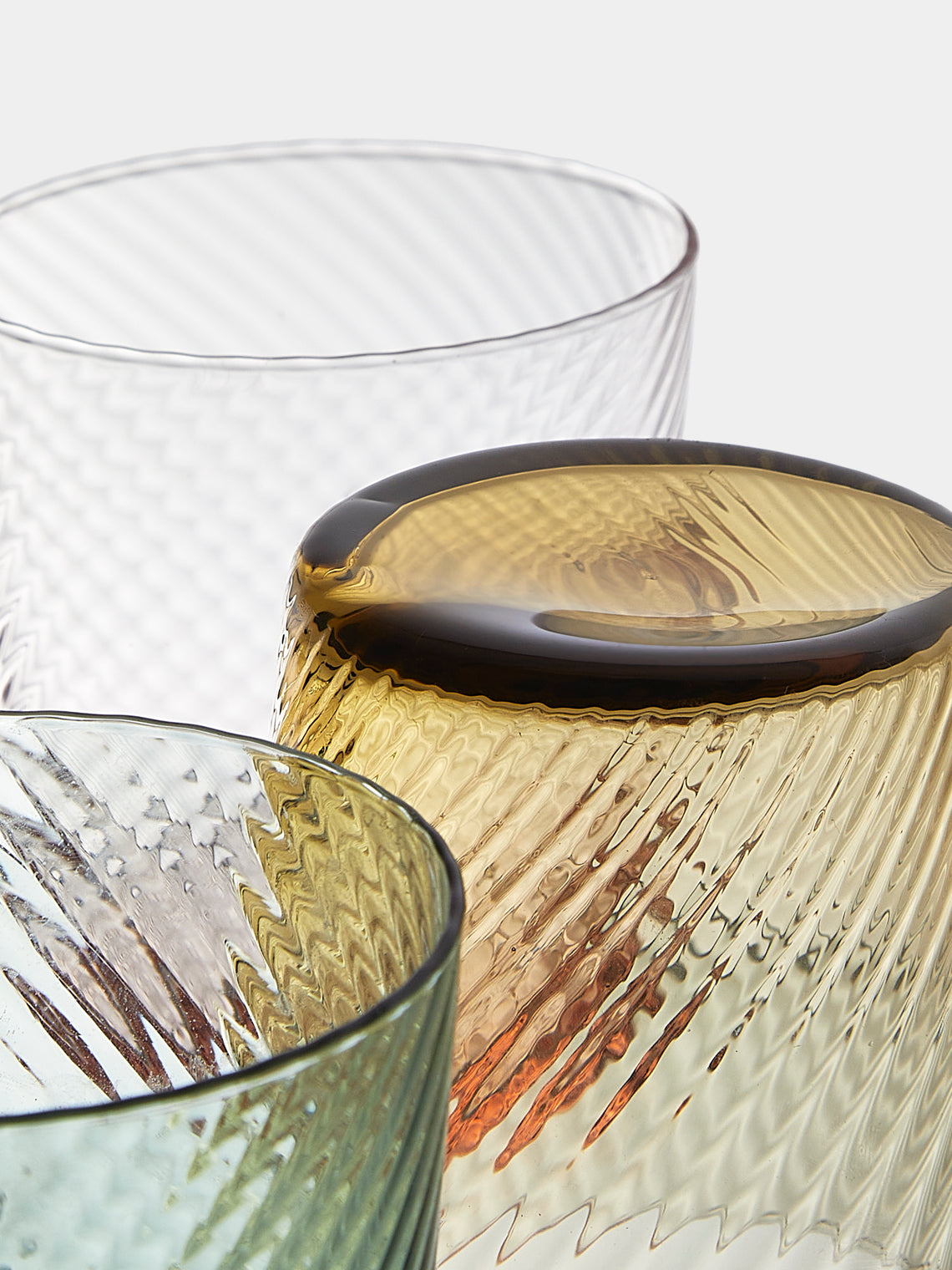 Mun Deluxe Brand Venezia - Torsé Hand-Blown Glass Tumblers (Set of 6) - Multiple - ABASK