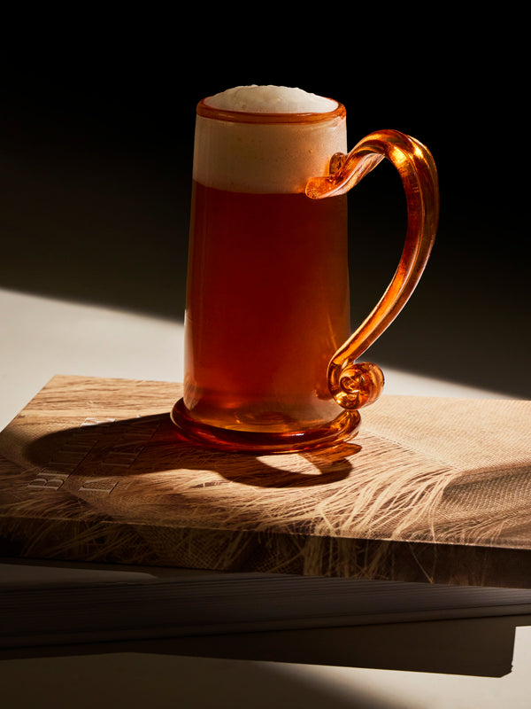 Andrew Iannazzi - Hand-Blown Glass Beer Mug - Clear - ABASK