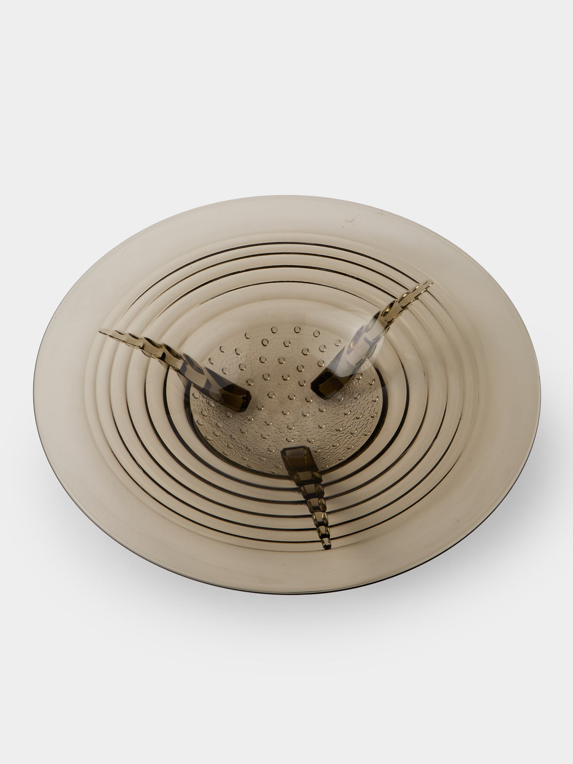 Antique and Vintage - 1930s Murano Glass Bowl - Gray - ABASK