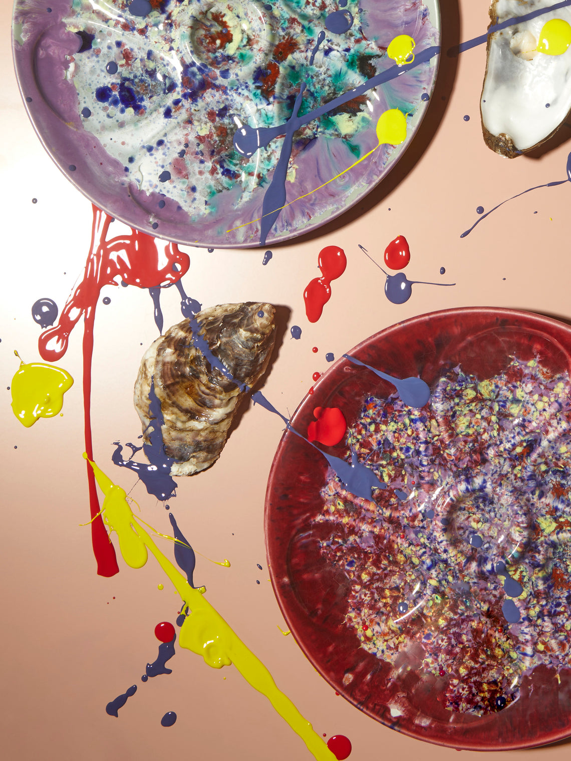 Antique and Vintage - 1960s Abstract Oyster Plate -  - ABASK