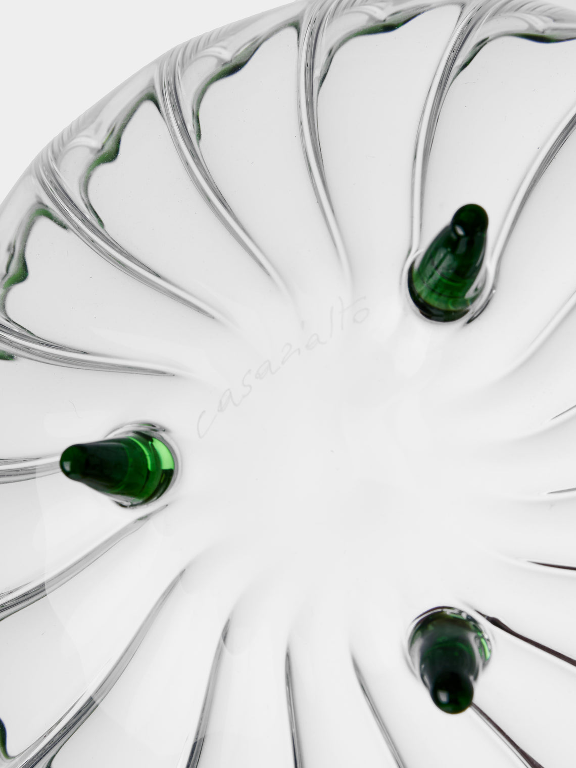 Casarialto - | Set of 4 | Flora Hand-Blown Glass Bowls - Green - ABASK