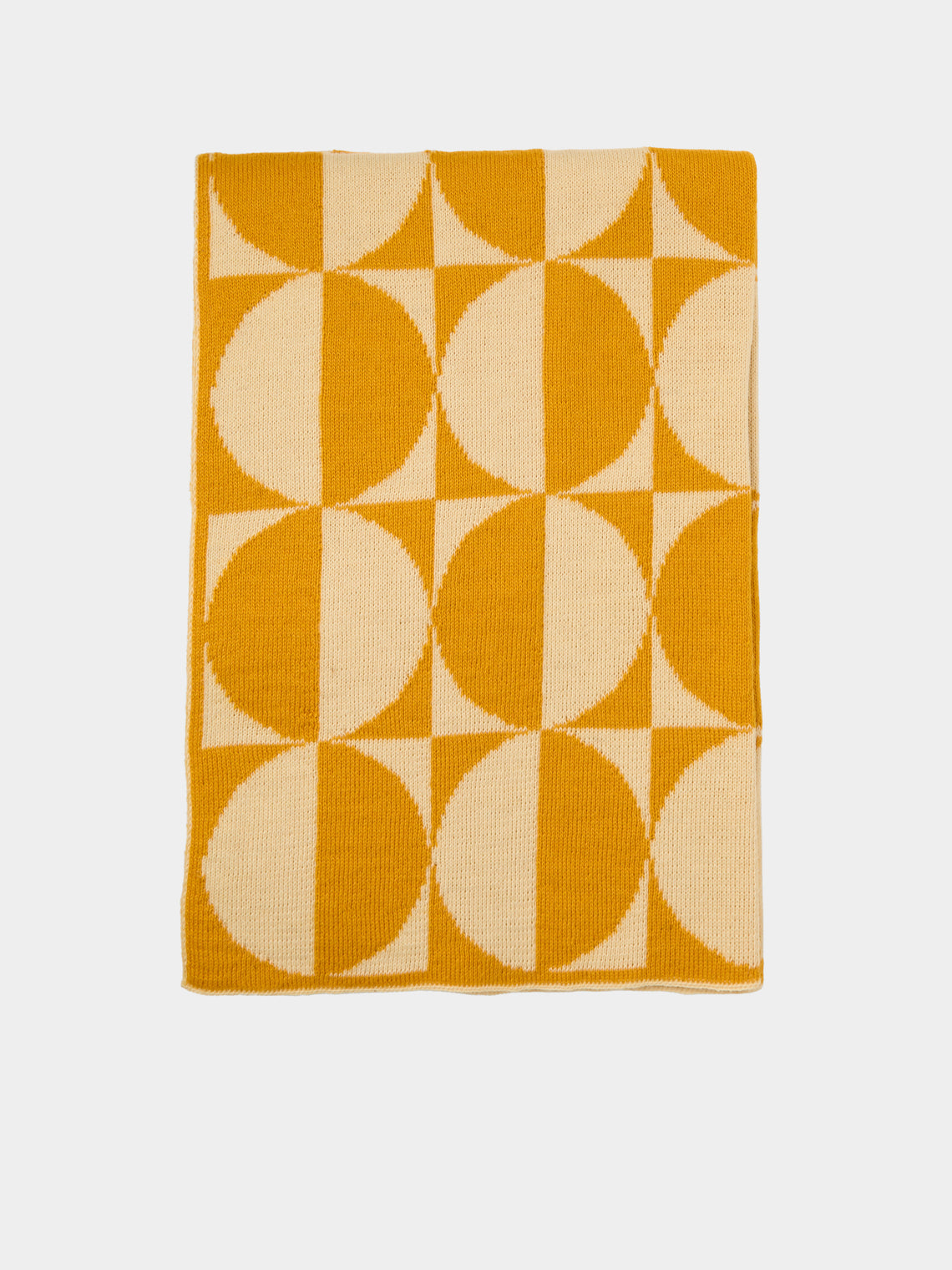 The Stroud - Summer Cotswold Lion Wool Blanket (84in/2.1m) - Orange - ABASK