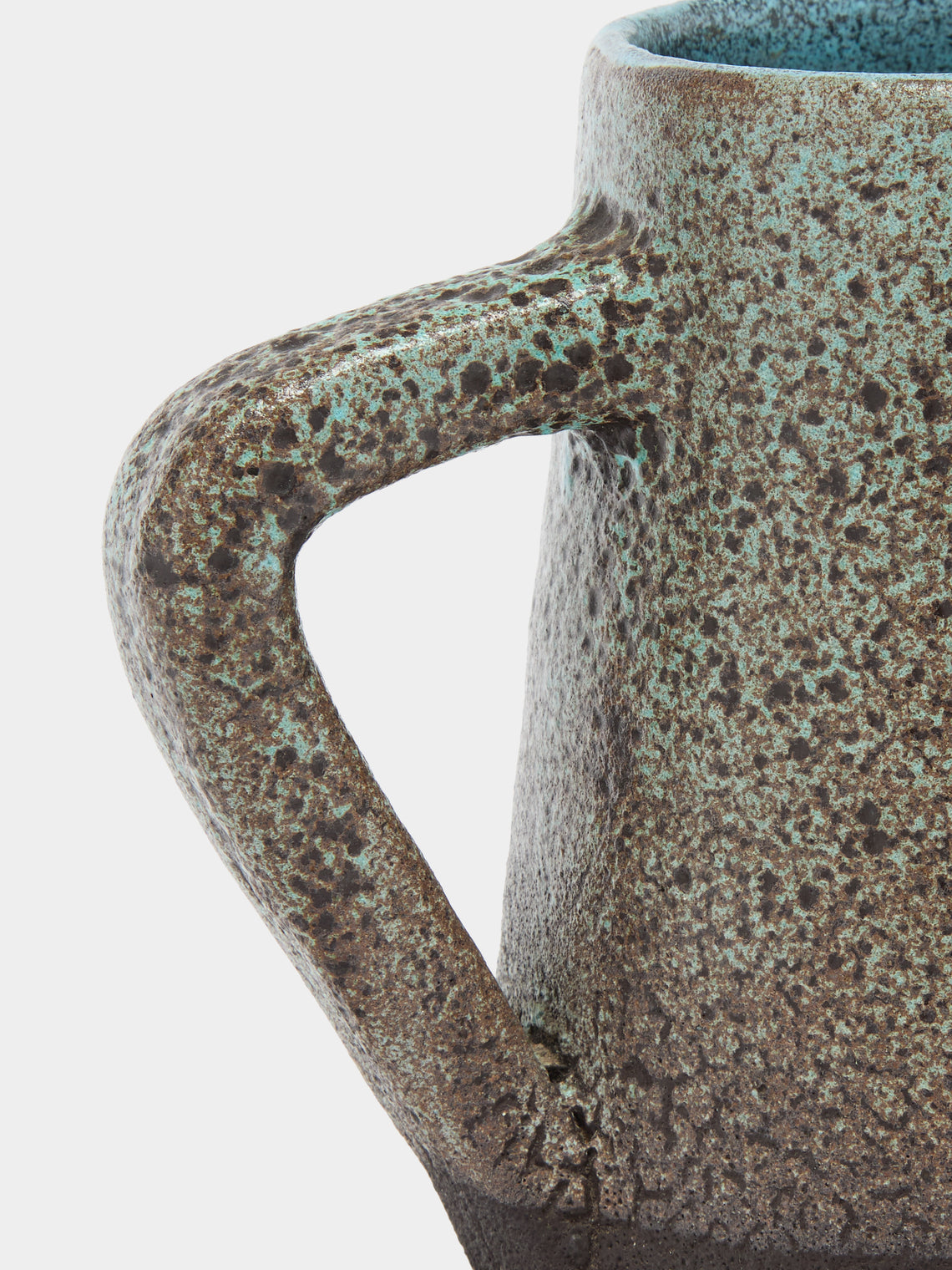 Antique and Vintage - Mid-Century Accolay Ceramic Jug - Brown - ABASK