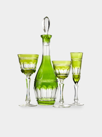 Cristallerie De Montbronn - Chenonceaux Hand-Blown Crystal Collection - Green - ABASK - 