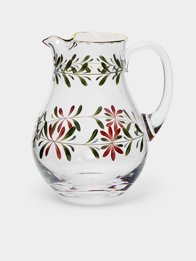 Los Vasos de Agua Clara - Noël Hand-Painted Glass Jug -  - ABASK - 