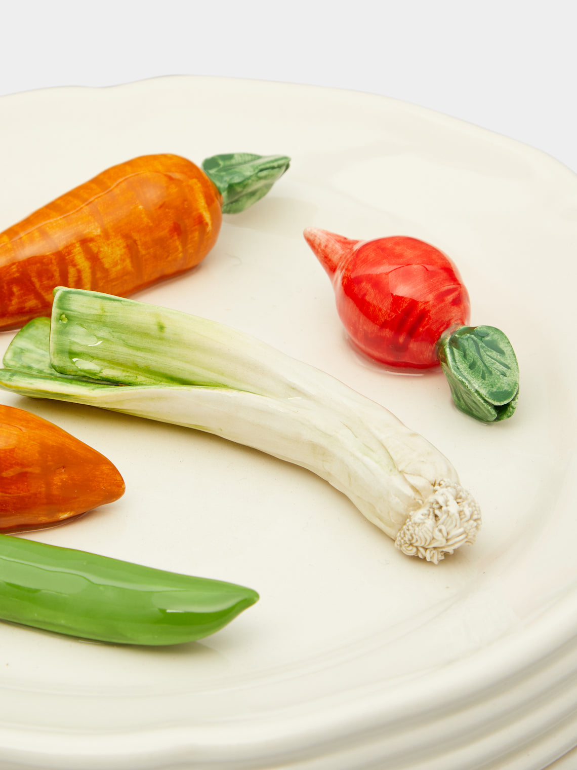 Vegetables Hand-Painted Ceramic Trompe-L'oeil Box