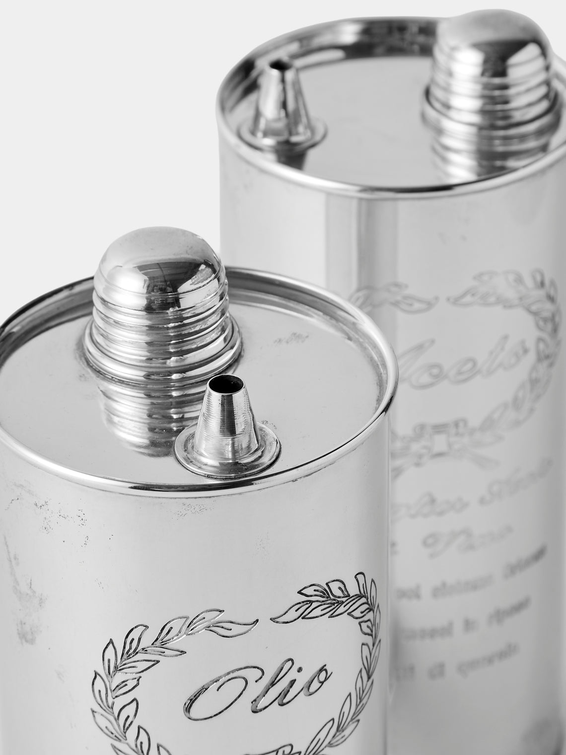 Antique and Vintage - 1970s Sterling Silver Oil Pourers (Set of 2) - Silver - ABASK
