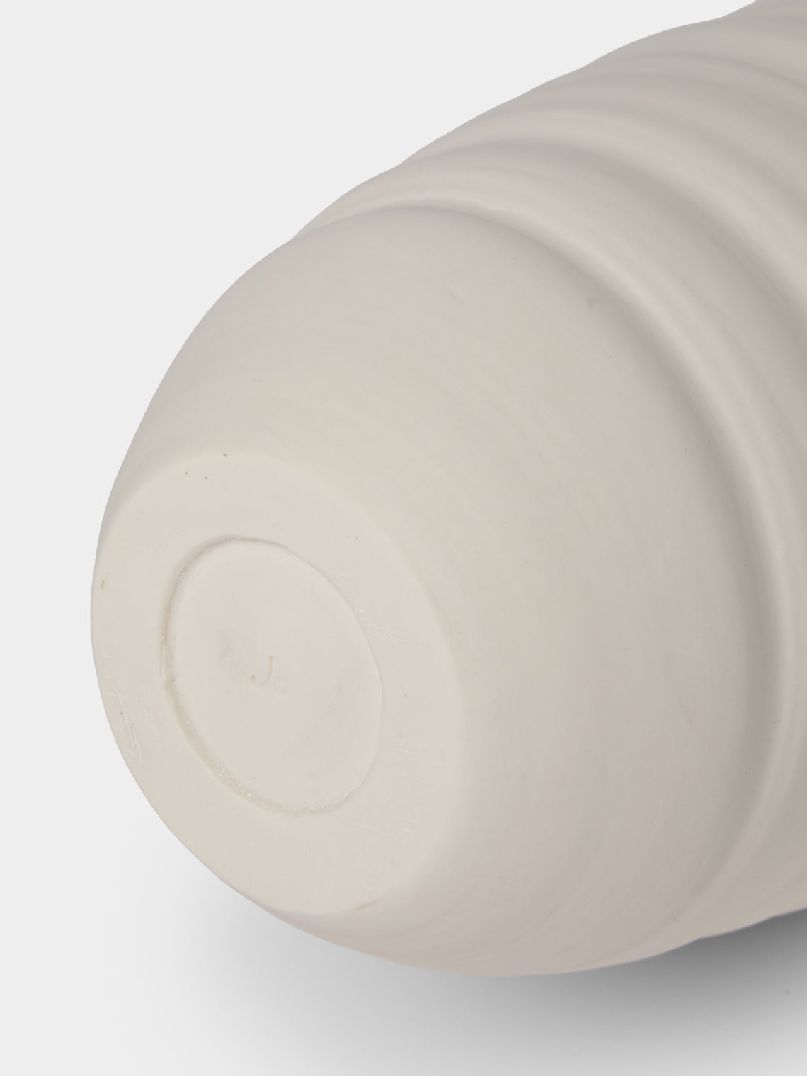 Johanne Coker - No. 8 Hand-Thrown Porcelain Vase (18in/46cm) - White - ABASK