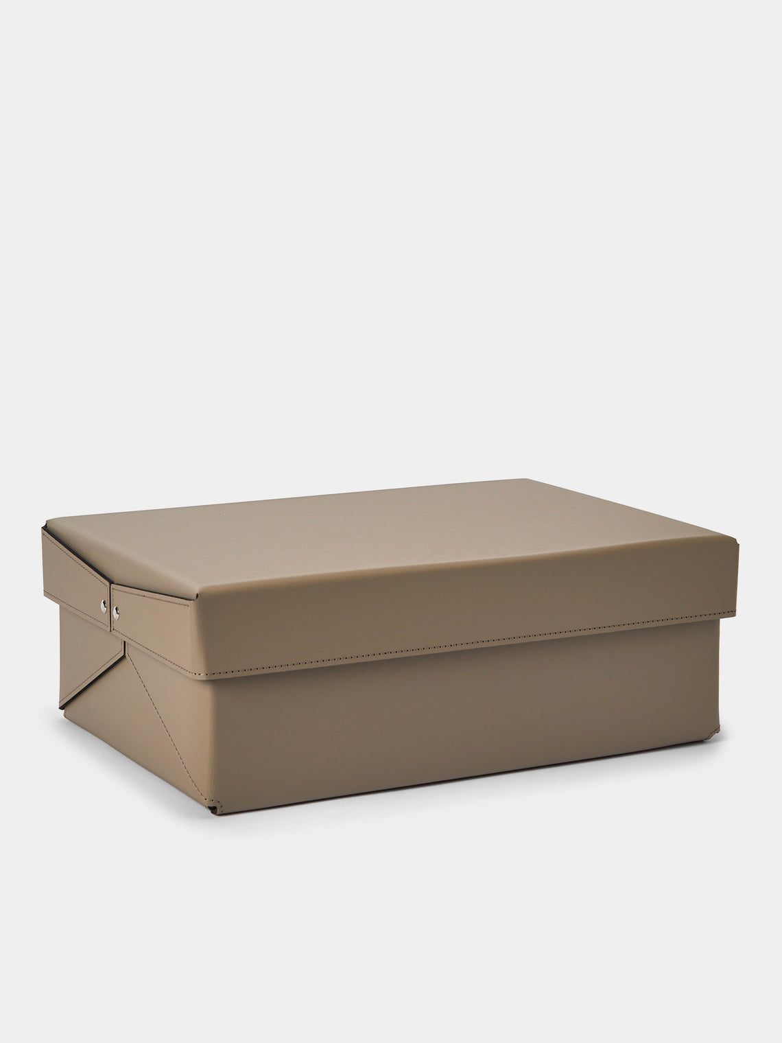Pinetti - Origami Leather Small Box - Taupe - ABASK