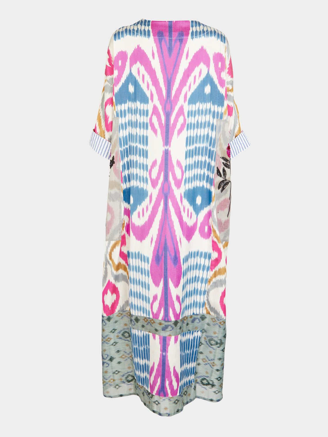 Nazzy Beglari - Hand-Loomed Ikat Silk and Cotton Dress | One Size - Multiple - ABASK