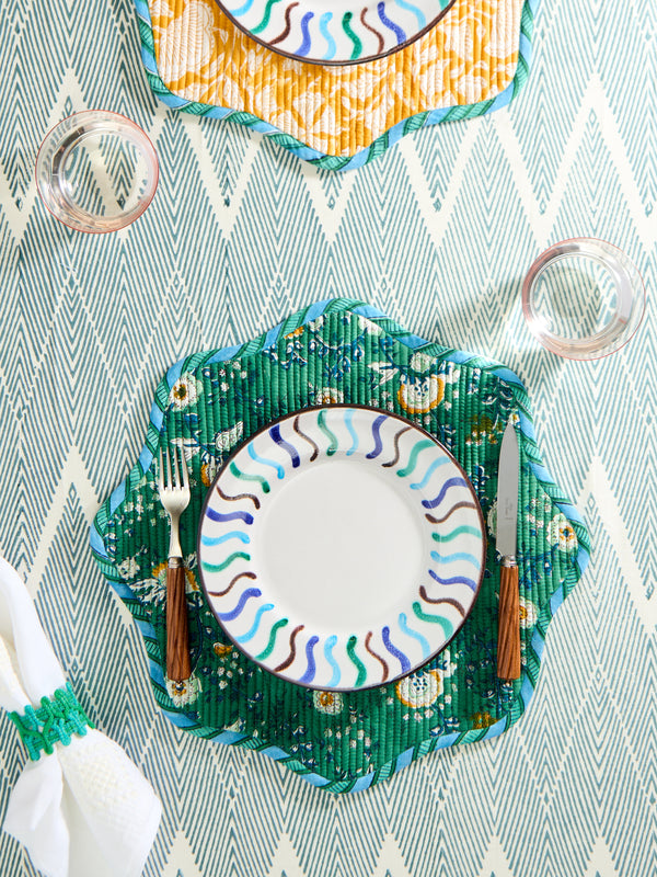 The Table Love - The Breakfast Handwoven Cotton Reversible Placemats (Set of 4) -  - ABASK