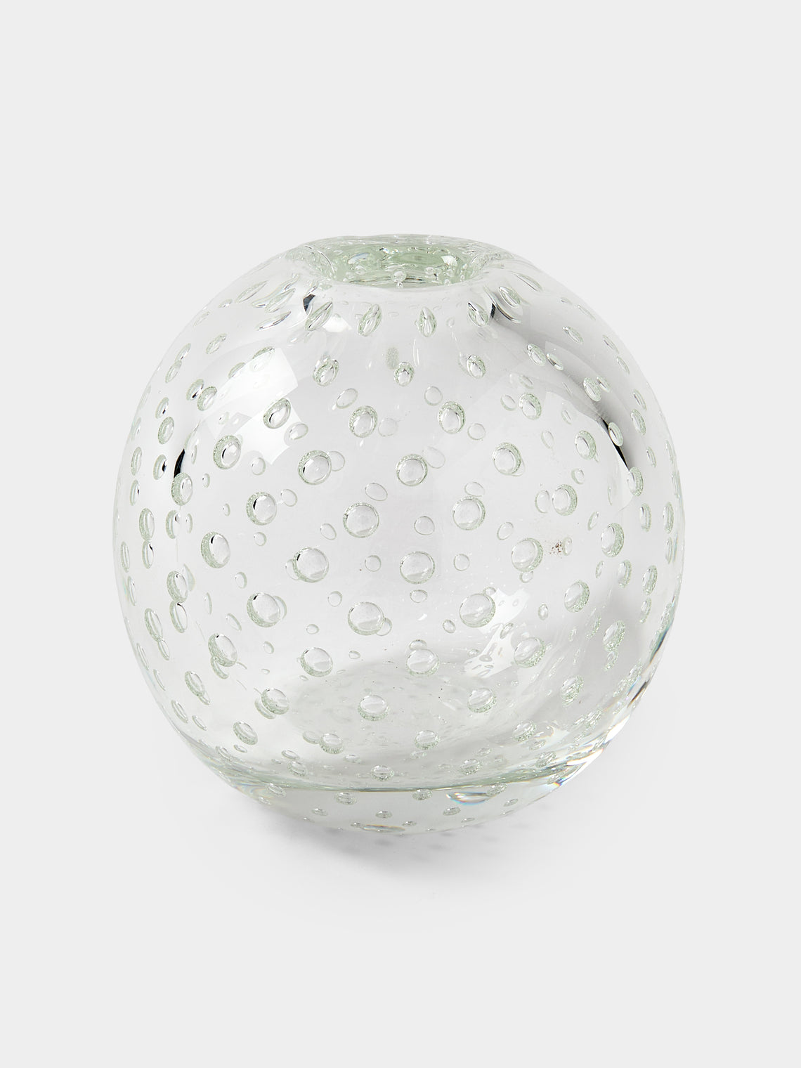 Yali Glass - Raindrop Hand-Blown Murano Glass Vase (4in/10cm) - Clear - ABASK - 