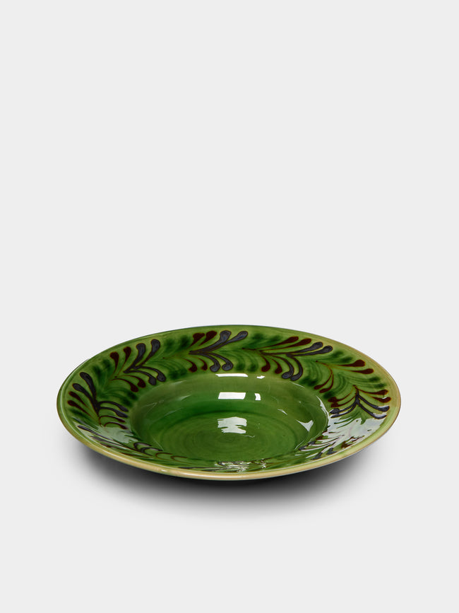 Poterie de Cliousclat - Hand-Painted Slipware Pasta Bowls (Set of 4) -  - ABASK - 