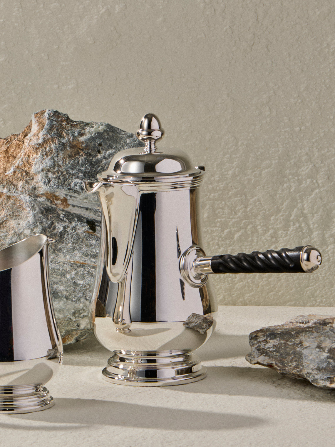 Ercuis - Élégance Rencontre Silver-Plated Chocolate Pot - Silver - ABASK