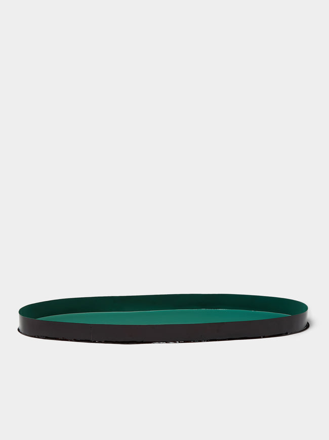 Huh Myoung Wook - Ottchil Copper Platter (30.5in/78cm) - Green - ABASK