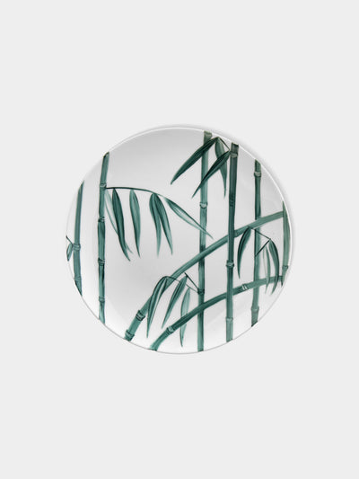 Marie Daage - Jardin d'Arashiyama Hand-Painted Porcelain Salad / Dessert Plate (8in/21cm) - White - ABASK - 