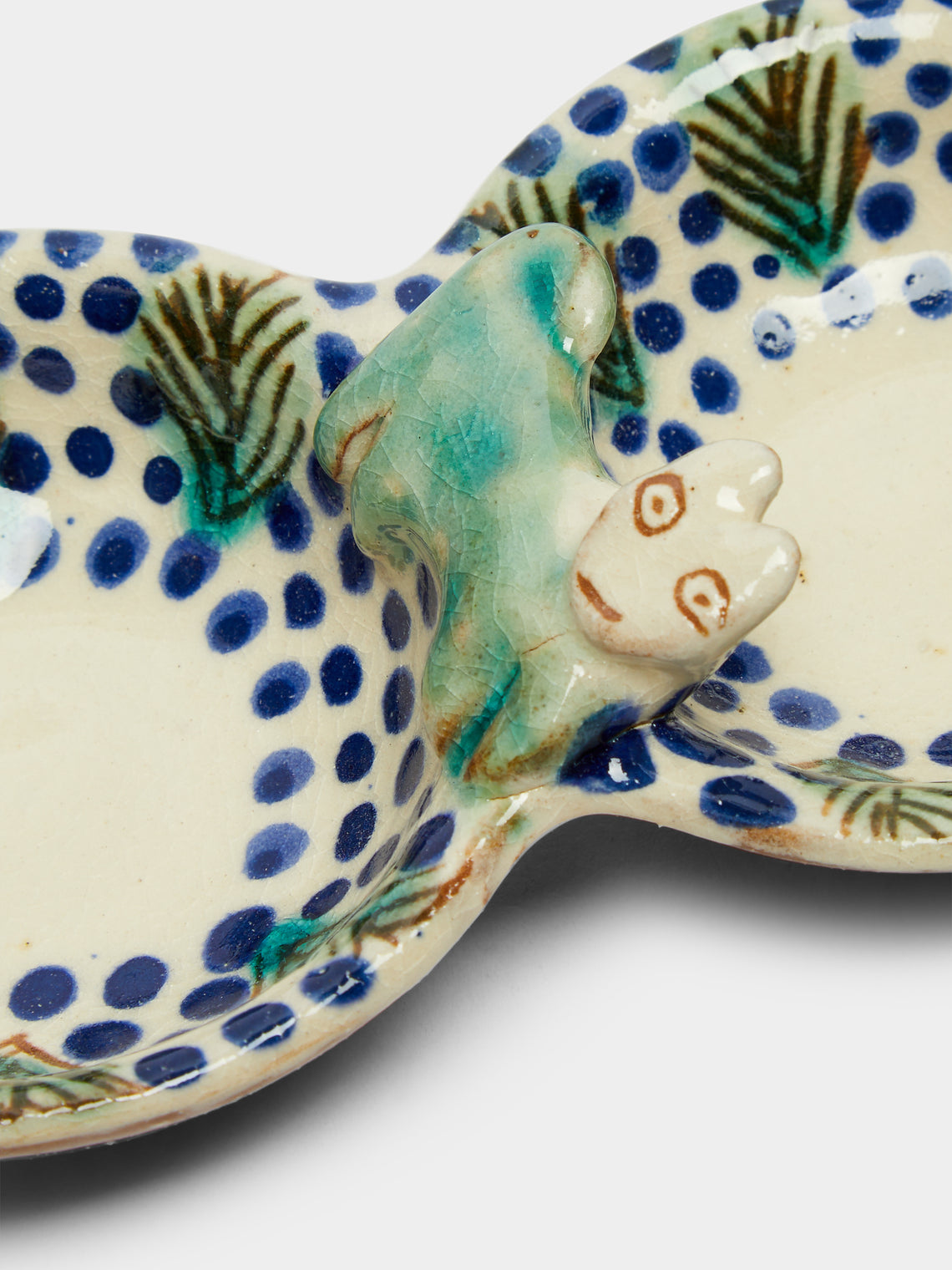 Hand-Painted Ceramic Salt and Pepper Pot