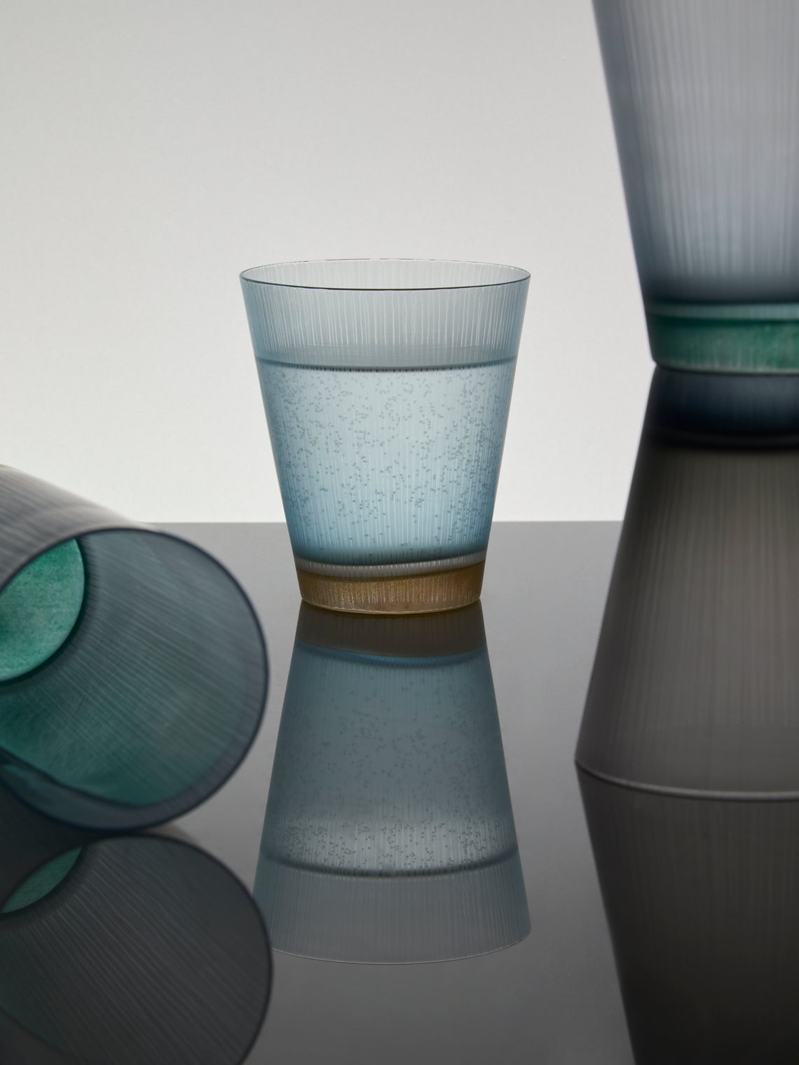 Takeyoshi Mitsui - Silence Hand-Blown Glass Tumbler - Blue - ABASK