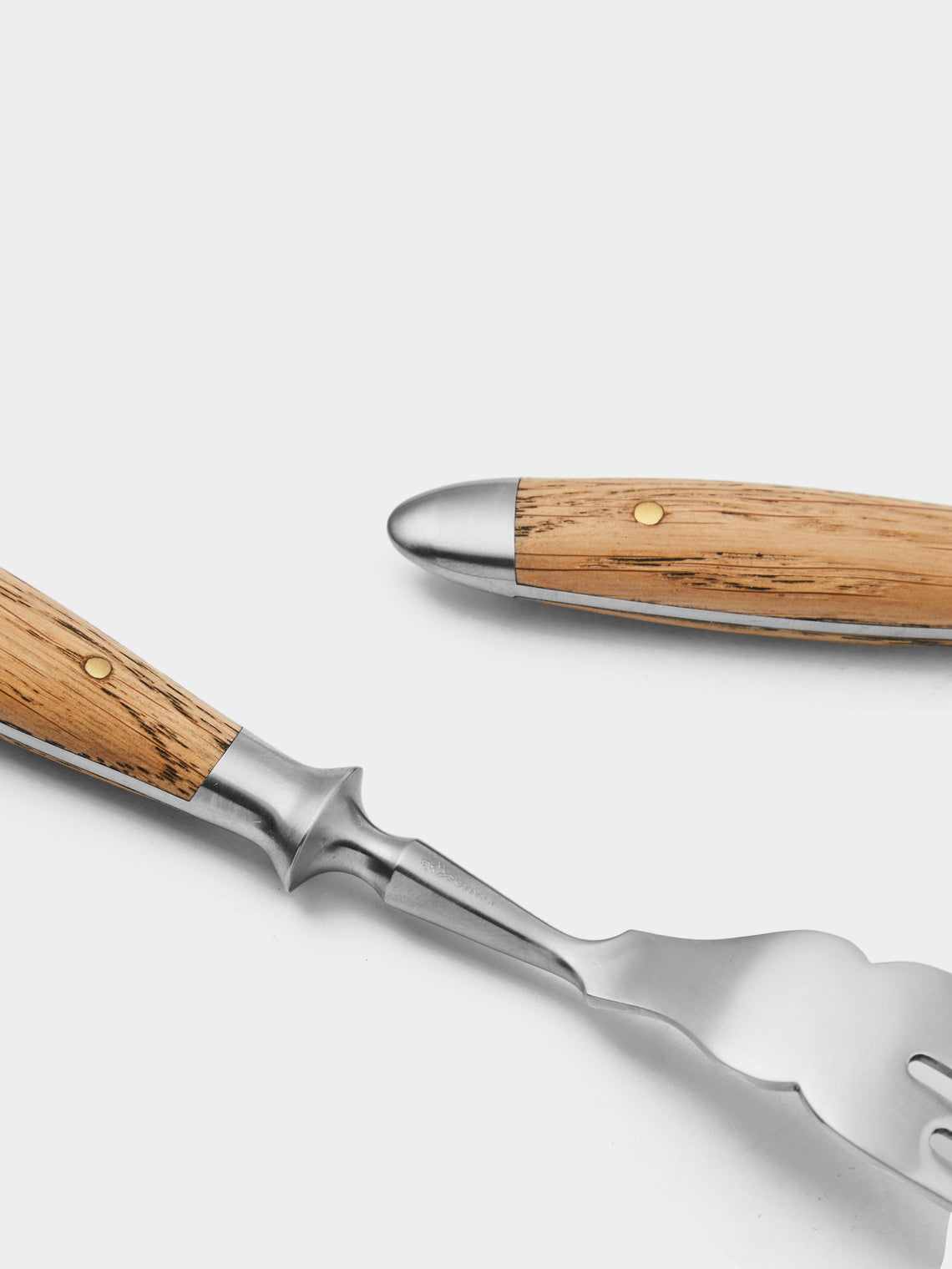 Eichenlaub - Light Oak Old German Fish Cutlery (Set of 2) - Natural - ABASK