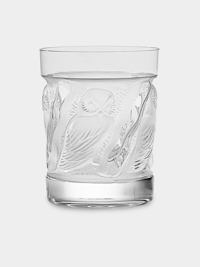 Lalique - Owl Crystal Old Fashioned Tumbler - Clear - ABASK - 