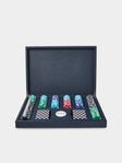 Belotier - Leather Poker Set - Navy - ABASK - 