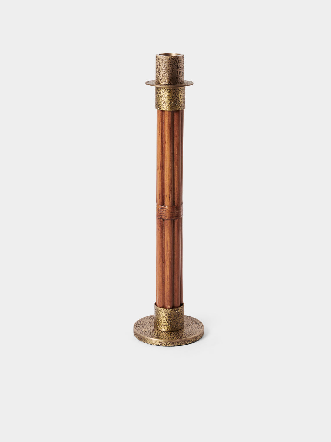 Viya - Namsai Brass Medium Candle Holder - Brown - ABASK - 
