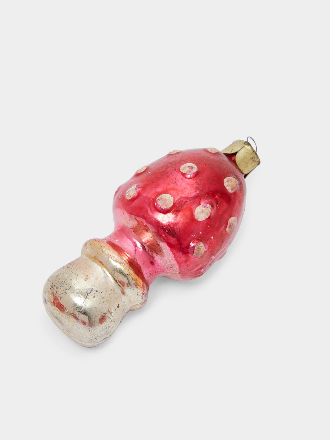 Antique and Vintage - 1950s Mushrooms Glass Large Tree Decorations (Set of 6) -  - ABASK