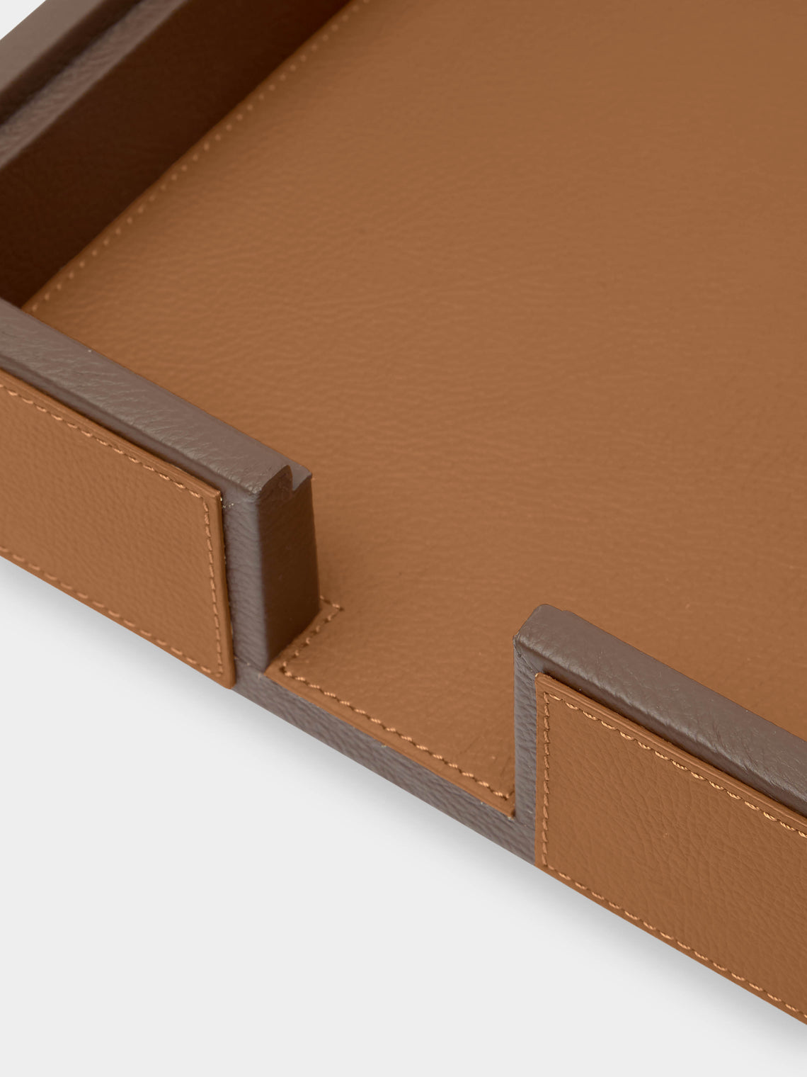 Giobagnara x Poltrona Frau - Leather A4 Paper Tray - Tan - ABASK