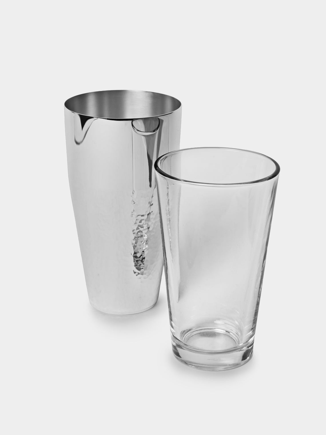 Robbe & Berking - Martelé Cocktail shaker with glass - Silver - ABASK