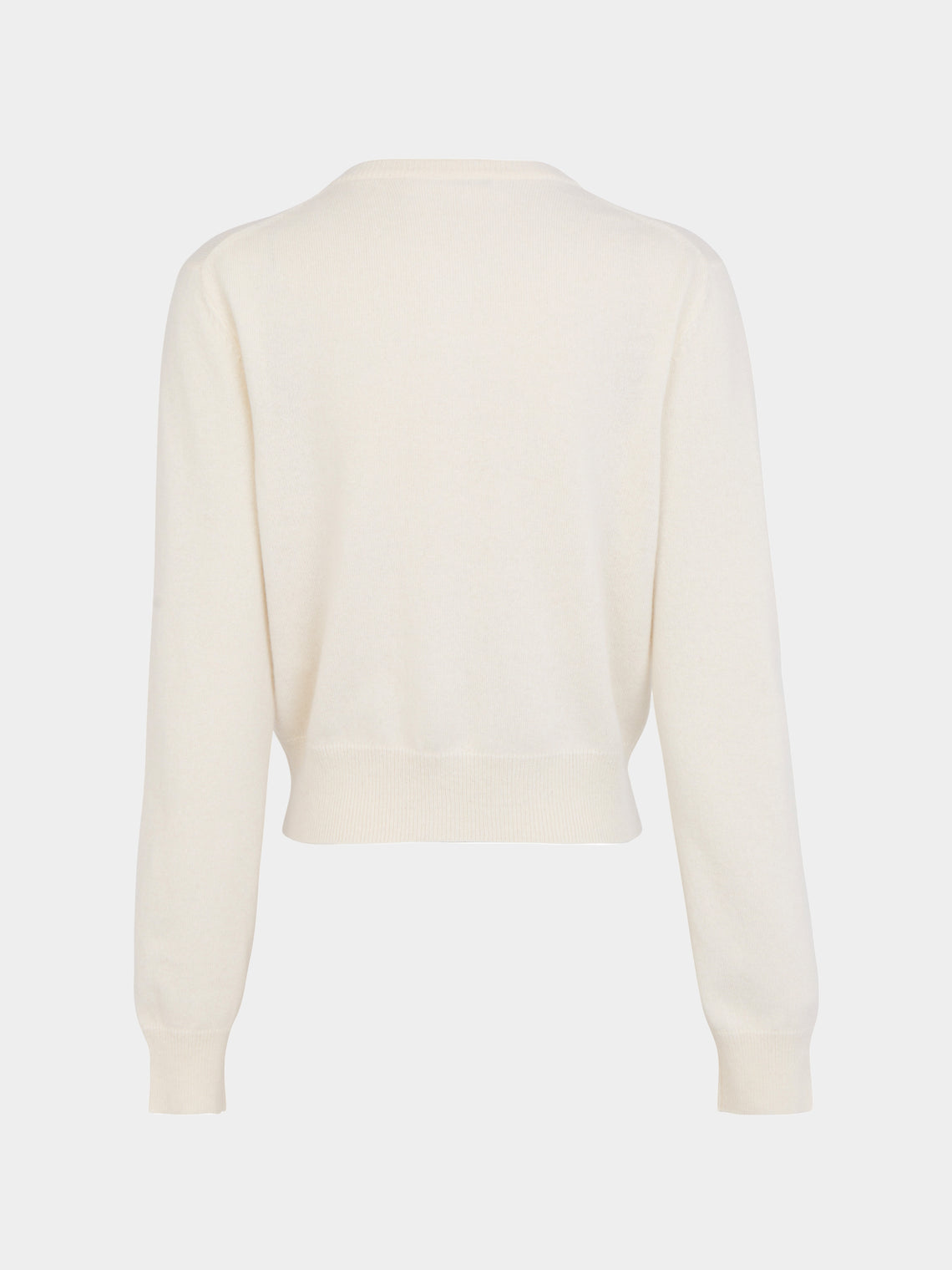 Ryan Roche - Cashmere Cropped Crew-Neck Cardigan -  - ABASK