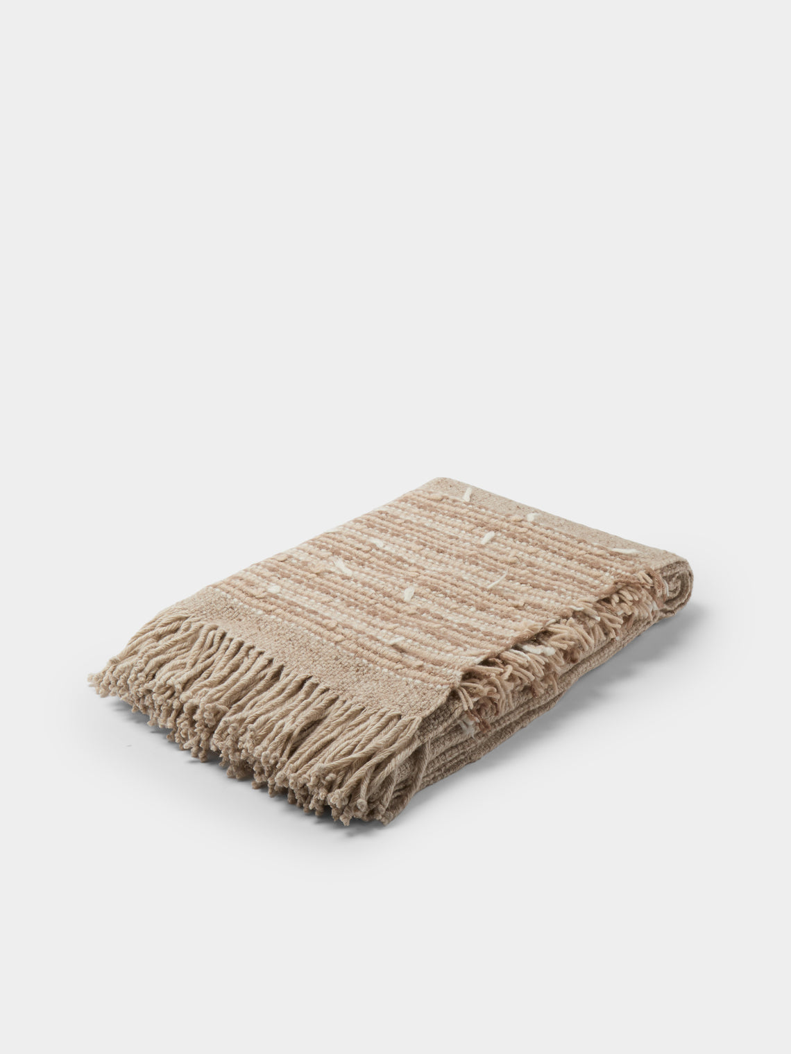 Alonpi - Lia Cashmere Blanket (71in/1.8m) - Beige - ABASK