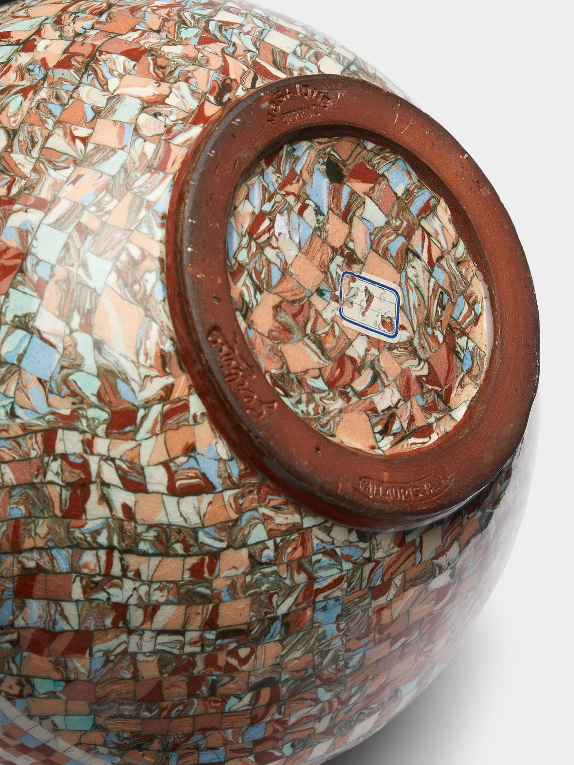 Antique and Vintage - 1940s Jean Gerbino Ceramic Spherical Vase -  - ABASK