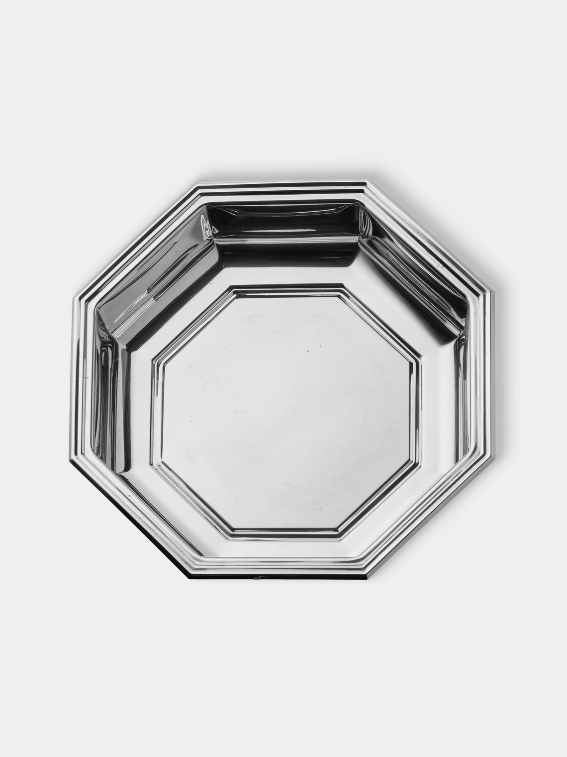 Antique and Vintage - 1910 Tiffany NY Sterling Octagonal Platter - Silver - ABASK
