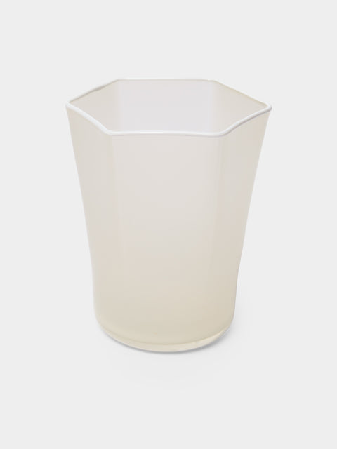 Cosima Swayze - Hex Hand-Blown Glass Tumbler - Yellow - ABASK - 
