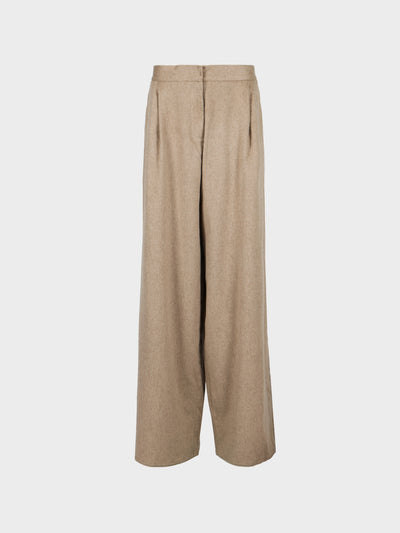 Dusan - Cashmere Full Trousers | Size: XS - Cream - ABASK - 