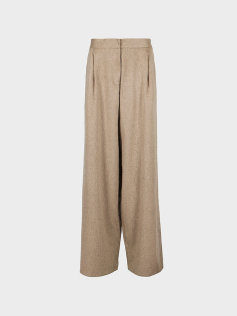 Dusan - Cashmere Full Trousers | Size: XS - Cream - ABASK - 