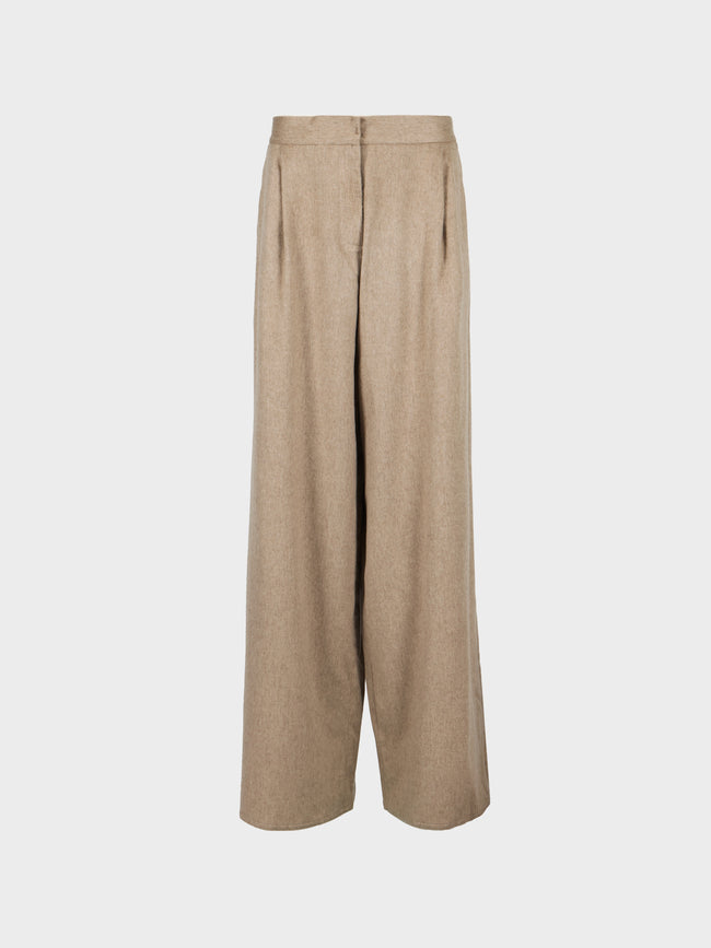 Dusan - Cashmere Full Trousers | Size: XS - Cream - ABASK - 