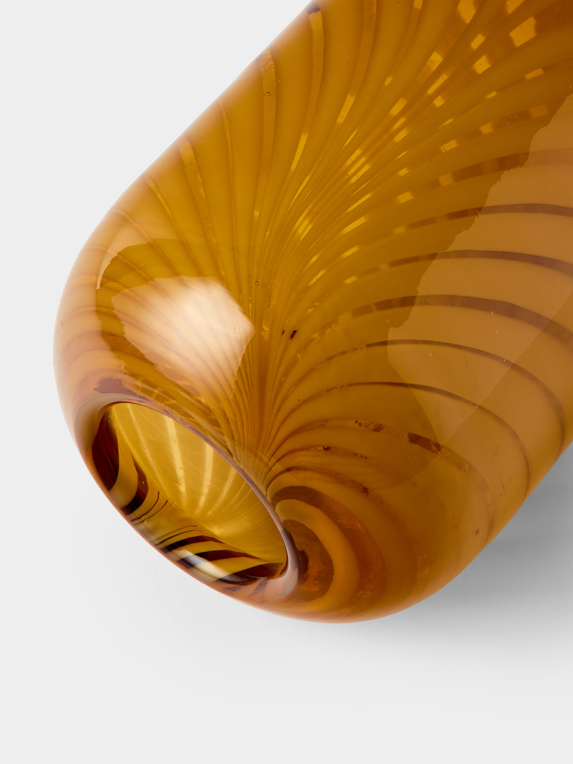 Antique and Vintage - Mid-Century Glass Vase - Orange - ABASK