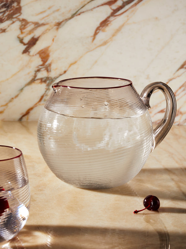 Giberto - Palla Hand-Blown Murano Glass Water Jug -  - ABASK