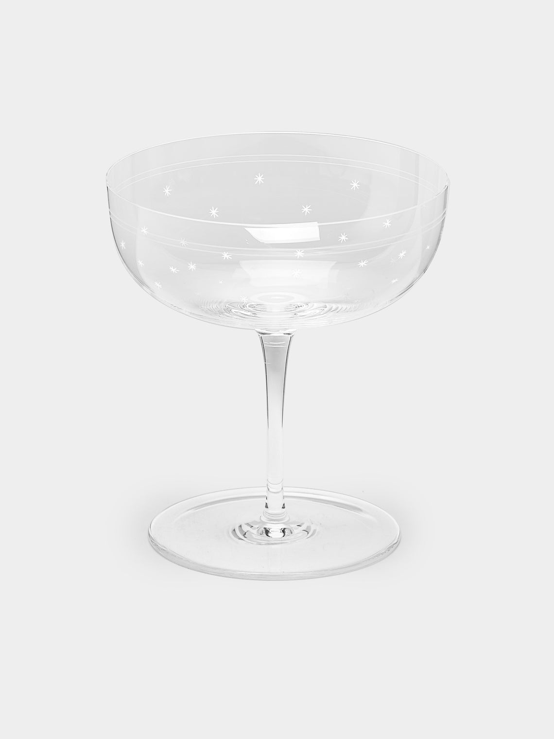 Lobmeyr - Rothschild Stars Hand-Engraved Crystal Champagne Coupe -  - ABASK - 