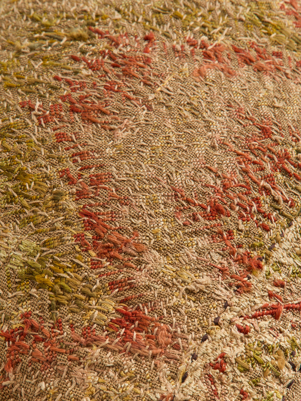 By Walid - 17th-Century Tapestry Linen Cushion (20.5in/52cm) - Multiple - ABASK