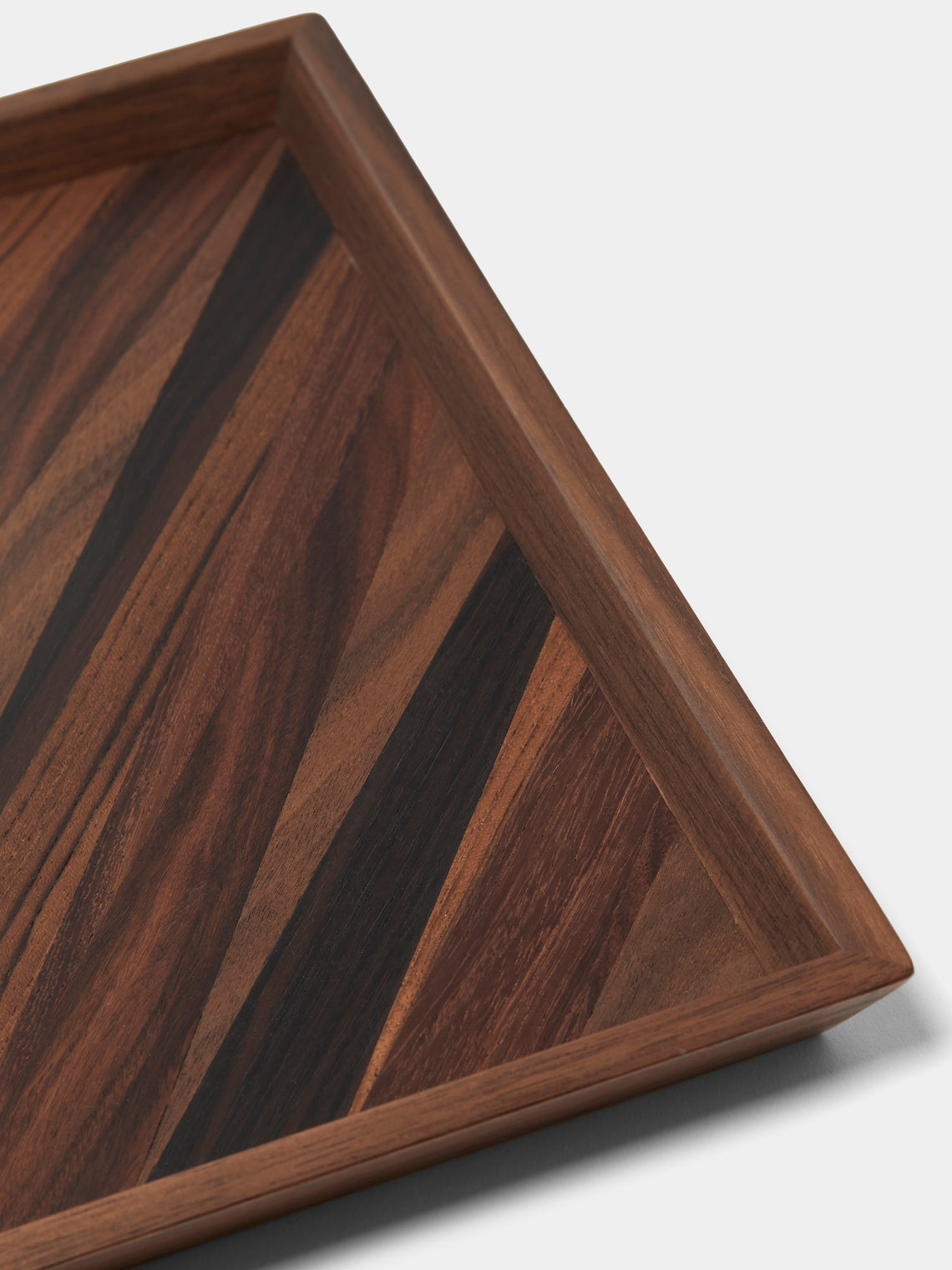 Mori Kougei - Poke Marquetry Wood Tray (15in/38.5cm) - Multiple - ABASK