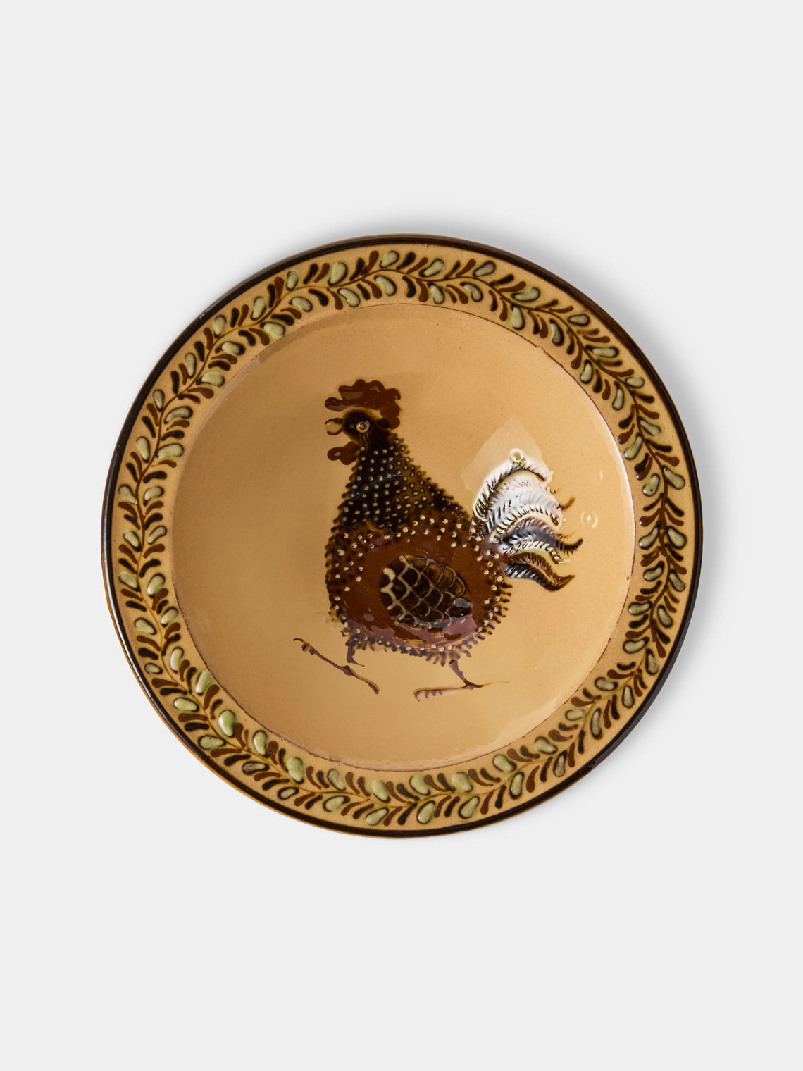 Poterie d’Évires - Animals Hand-Painted Ceramic Breakfast Bowls (Set of 4) - Cream - ABASK