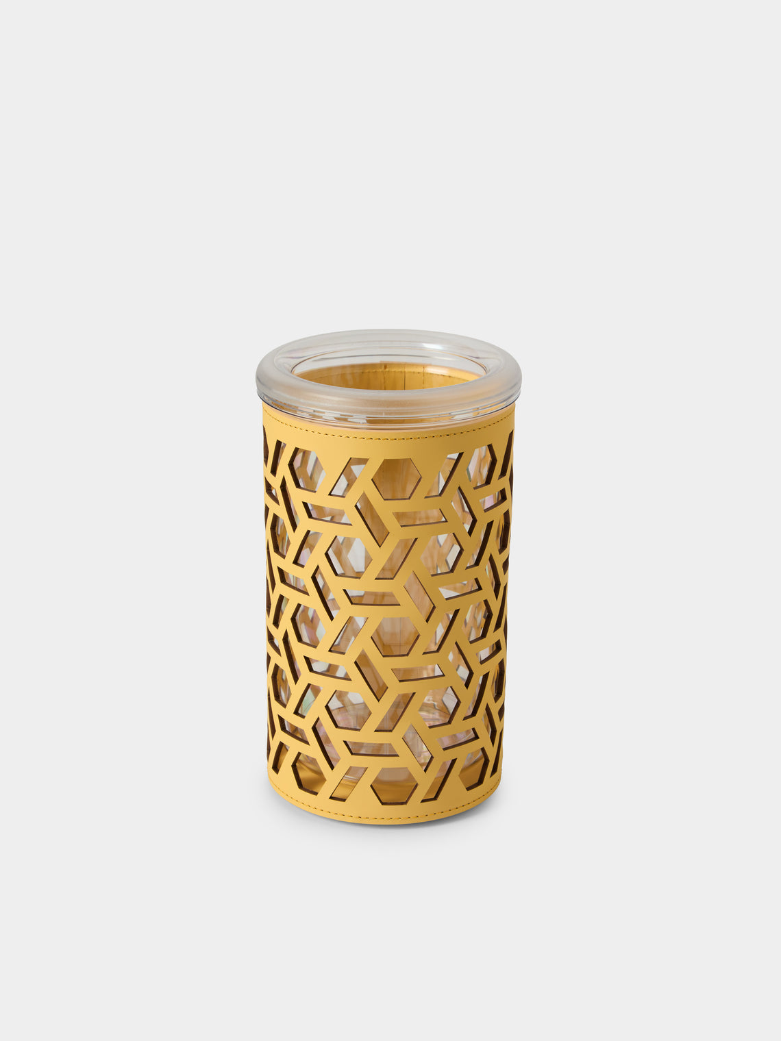 RUDI - Stelvio Leather Thermal Bottle Cooler - Yellow - ABASK - 