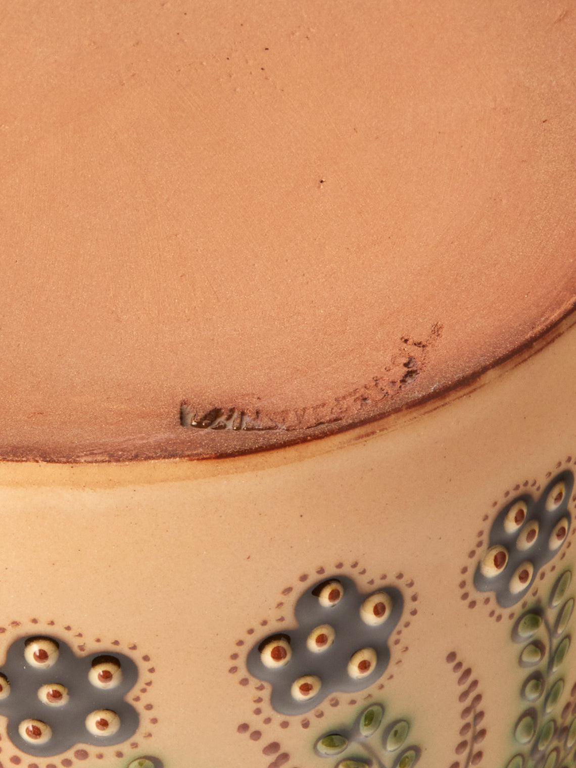 Poterie d’Évires - Flowers Hand-Painted Ceramic Utensil Pot - Cream - ABASK