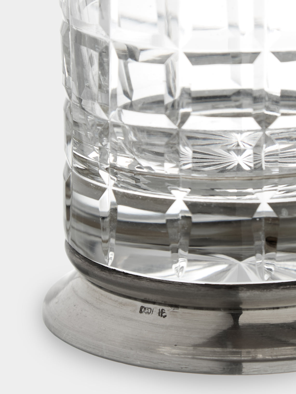 Antique and Vintage - Mid-Century Solid Silver and Crystal Highballs (Set of 6) - Clear - ABASK