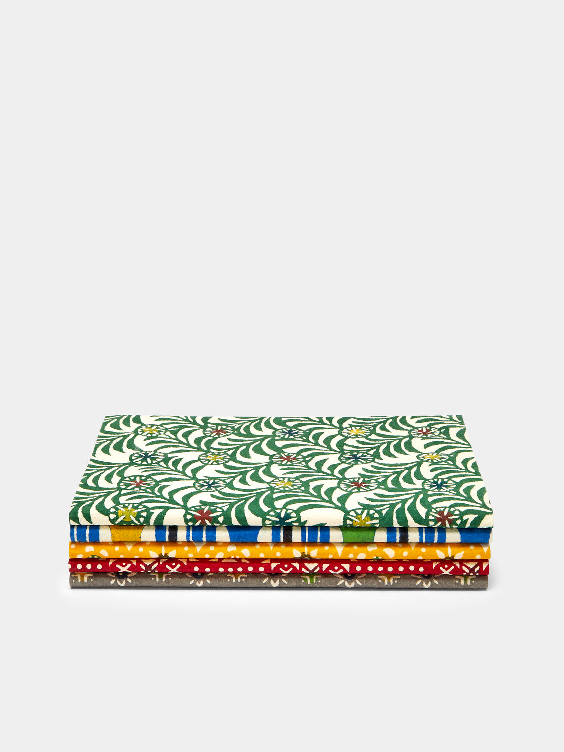 Keijusha - Washi A5 Notebooks (Set of 5) - Multiple - ABASK