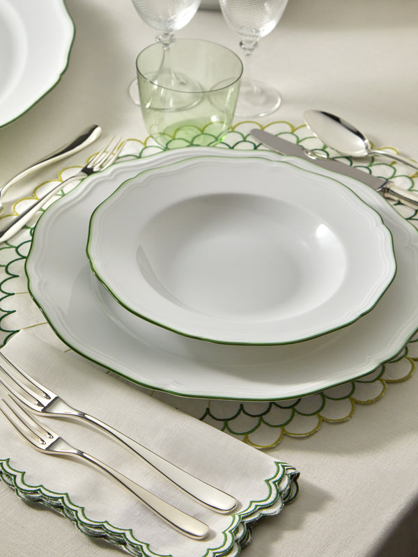 Raynaud - Touraine Hand-Painted Porcelain Deep Plate -  - ABASK