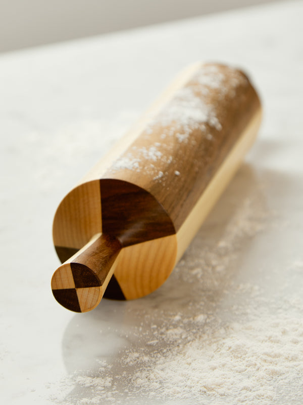 Karl Schöberl - Hand-Turned Walnut and Oak Rolling Pin -  - ABASK