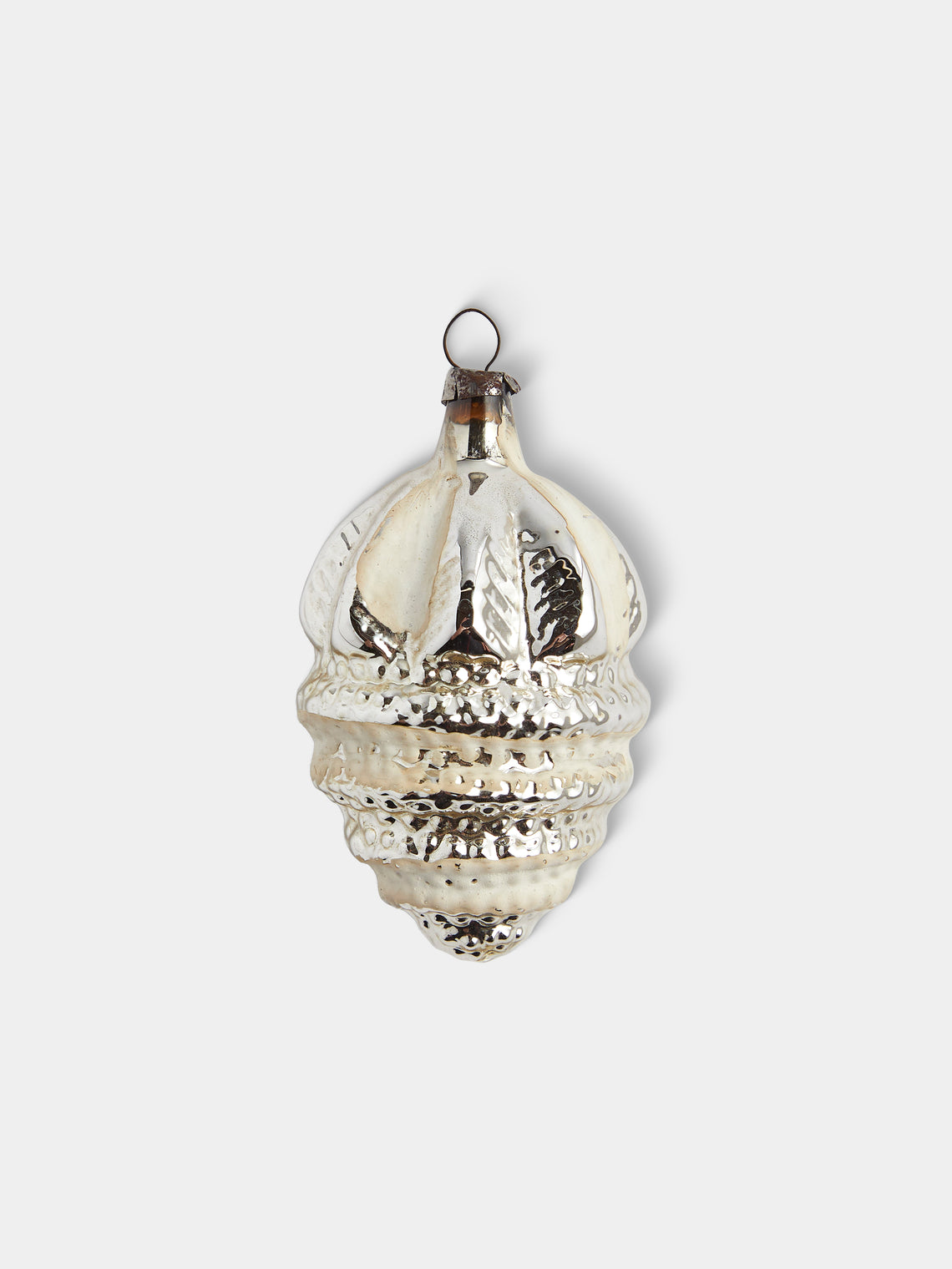 Antique and Vintage - Early-20th-Century Forest Glass Baubles (Set of 12) - Silver - ABASK